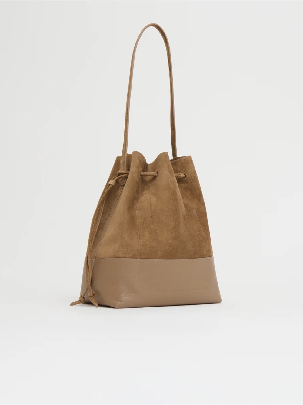 NWT - Mansur Gavriel DRAWSTRING CABAS - Anise Suede/Anise - Picture 2 of 11